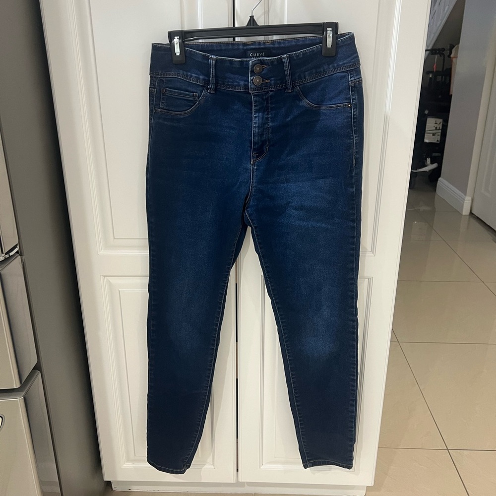 Curve Appeal Jeans High Rise Skinny Blue Size 10/30